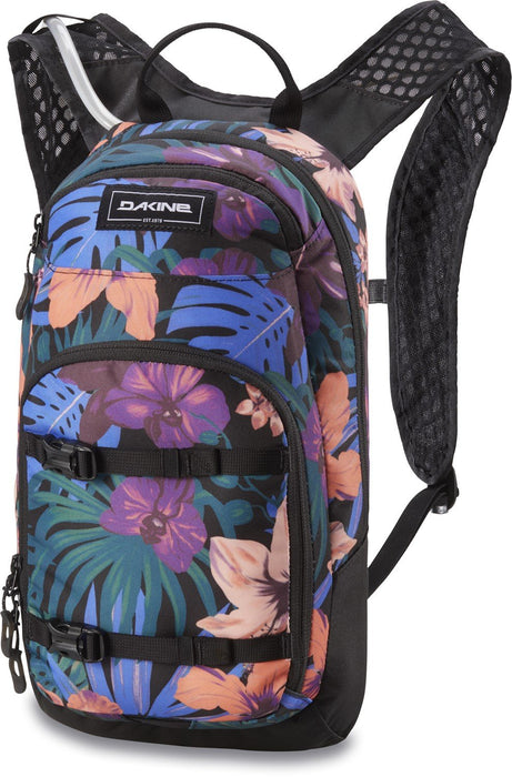 Dakine Session 8L Bike Women's Backpack, 2L Hydration Reservoir Black Tropidelic