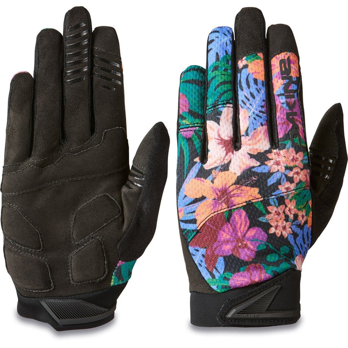 Dakine Syncline Gel Cycling Bike Gloves, Women's Medium, Black Tropidelic Print