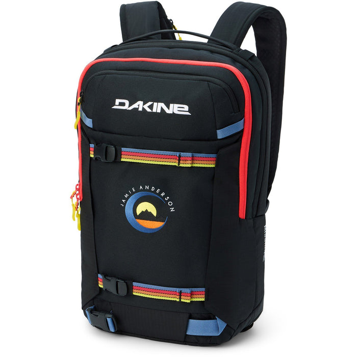Dakine Women's Team Mission Pro 18L Snow and Ski Backpack Jamie Anderson Stripes