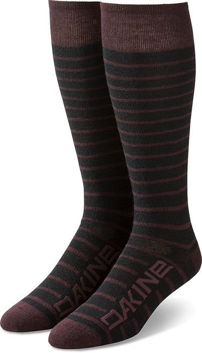 Dakine Thinline Women's Snowboard Socks M/L Black Stripe