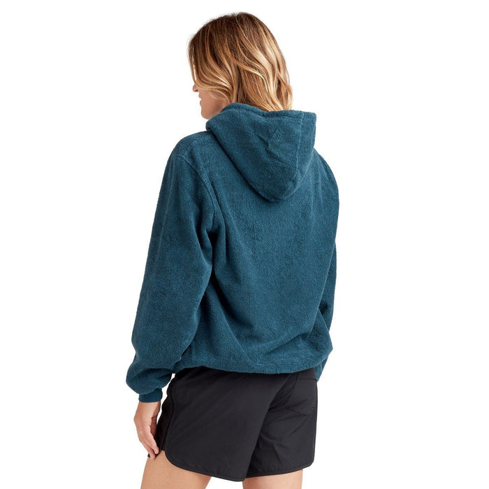 Dakine Women's Pullover Apresurf Quickdry Toweling Hoodie Large Galactic Blue