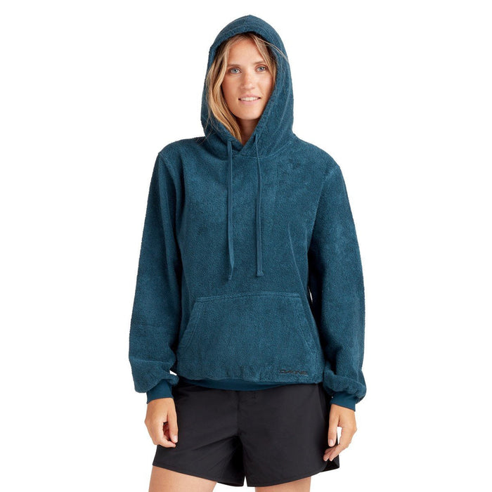 Dakine Women's Pullover Apresurf Quickdry Toweling Hoodie Large Galactic Blue