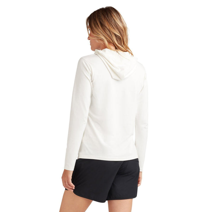 Dakine Women's Mission Loose Fit Pullover Rashguard Hoodie Medium Surf White New