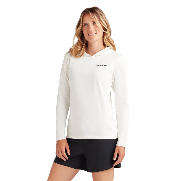 Dakine Women's Mission Loose Fit Pullover Rashguard Hoodie Medium Surf White New