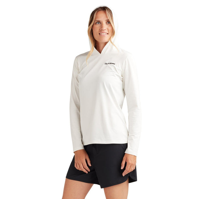 Dakine Women's Mission Loose Fit Pullover Rashguard Hoodie Medium Surf White New