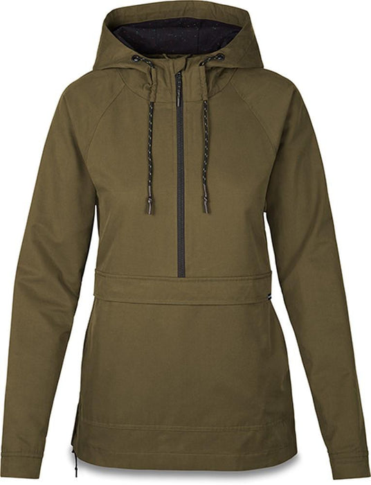 Dakine Wren Jacket Canvas Hooded Anorak, Women's Medium, Dark Olive Green New