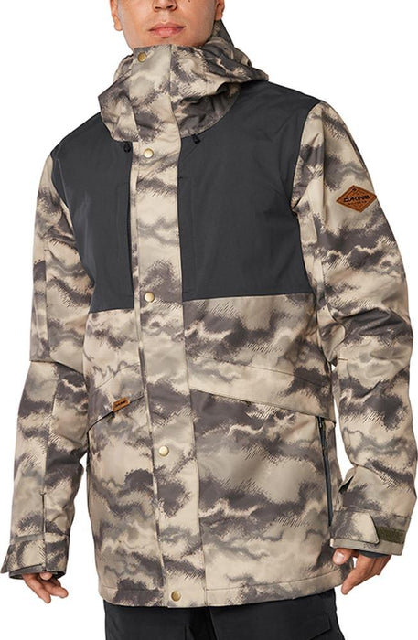 Dakine Wyeast Shell Snowboard Jacket, Men's Large, Ashcroft Camo / Black New