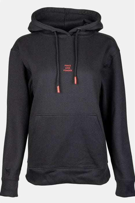 Nitro Snowboard Hoodie Women's Large Black Sweater Peace Love Powder