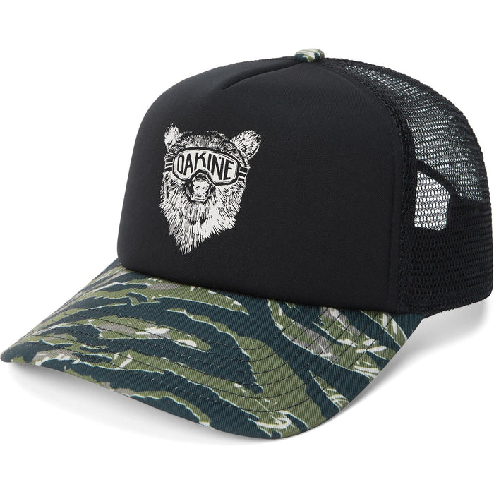 Dakine Youth Kids Traveler Trucker Snapback Hat Tiger Camo Black New