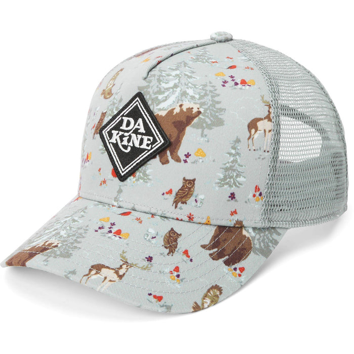 Dakine Youth Kids Trucker Snapback Hat Issaquah Forest Griffin Grey Print New