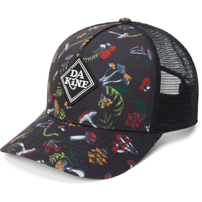 Dakine Youth Kids Trucker Snapback Hat Mushroom Wonderland Print New