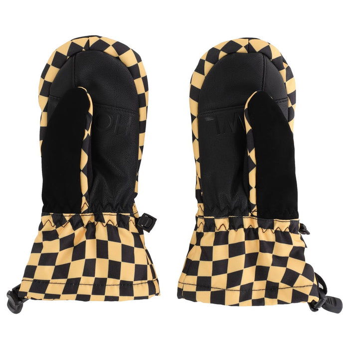 Howl Youth Team Midweight Snowboard Mitts, Unisex Kids Medium 6-8 yr, Checkered