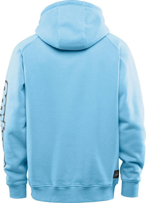 Thirtytwo Zeb Powell Tech Pullover Hoodie with DWR, Men's Medium, Light Blue New