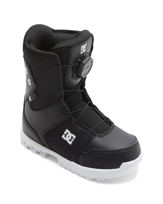 DC Youth Scout Boa Snowboard Boots, Kids Size 3, Black New 2025