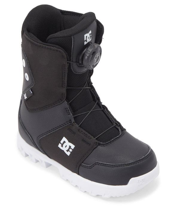 DC Youth Scout Boa Snowboard Boots, Kids Size 3, Black New 2024