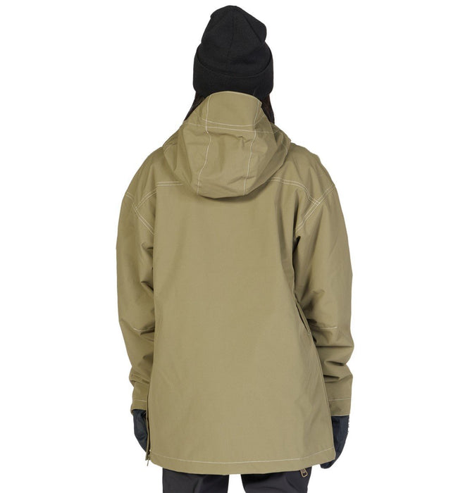 DC Savvy Anorak 10K Insulated Snowboard Jacket, Women's Medium, Ivy Green