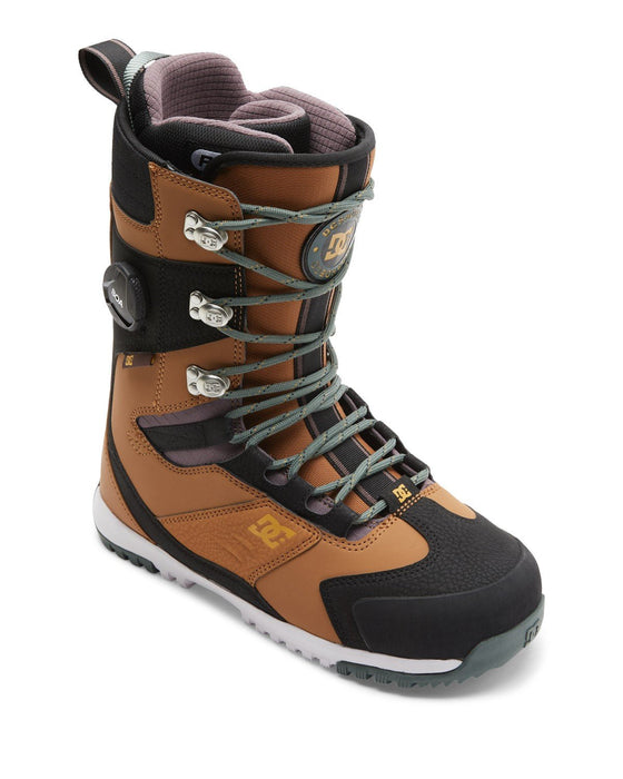 DC Premier Hybrid Snowboard Boots, US Men's Size 9.5, Brown Black White New 2025