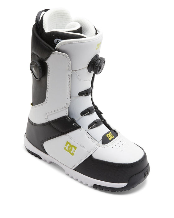 DC Control Double Boa Snowboard Boots, Men's Size 11, White/Black New 2025