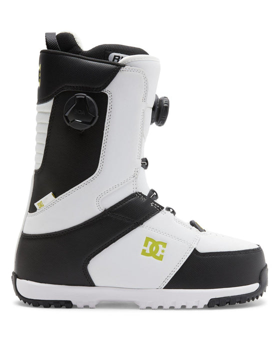 DC Control Double Boa Snowboard Boots, Men's Size 9, White/Black New 2025