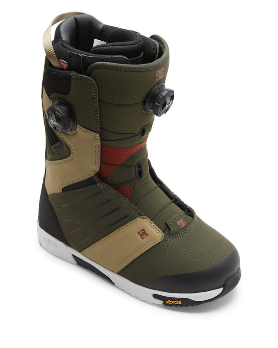 DC Judge Double Boa Snowboard Boots US Men's Size 12, Olive Khaki New 2025