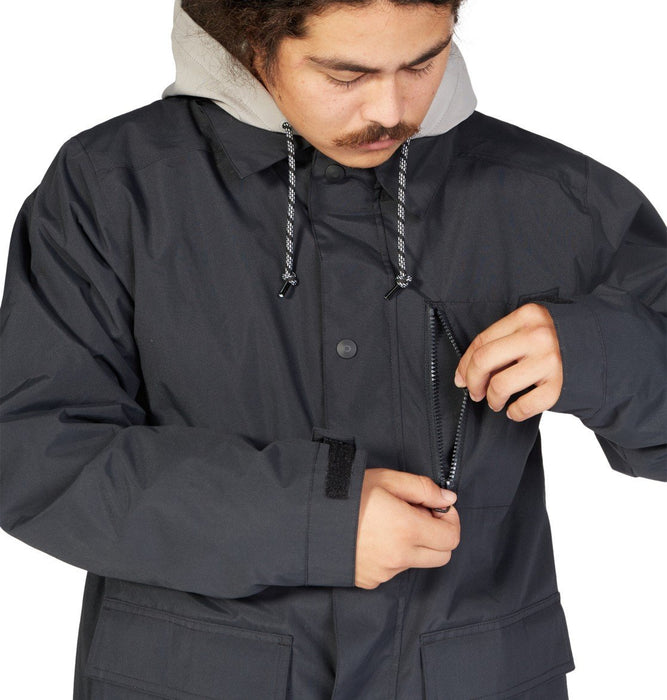 DC Bandwidth Snowboard Jacket, Men's Size Large, Black New