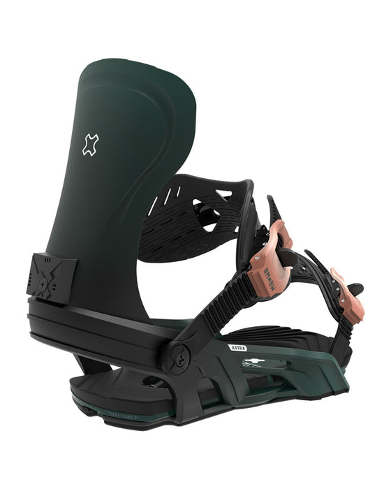 Bent Metal Astra Snowboard Bindings Small - Medium (Women's 5-8), Black Green
