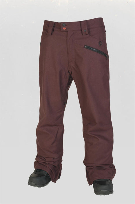 L1 Americana Snowboard Pants Men's Size Large Opium Burgundy Herringbone New