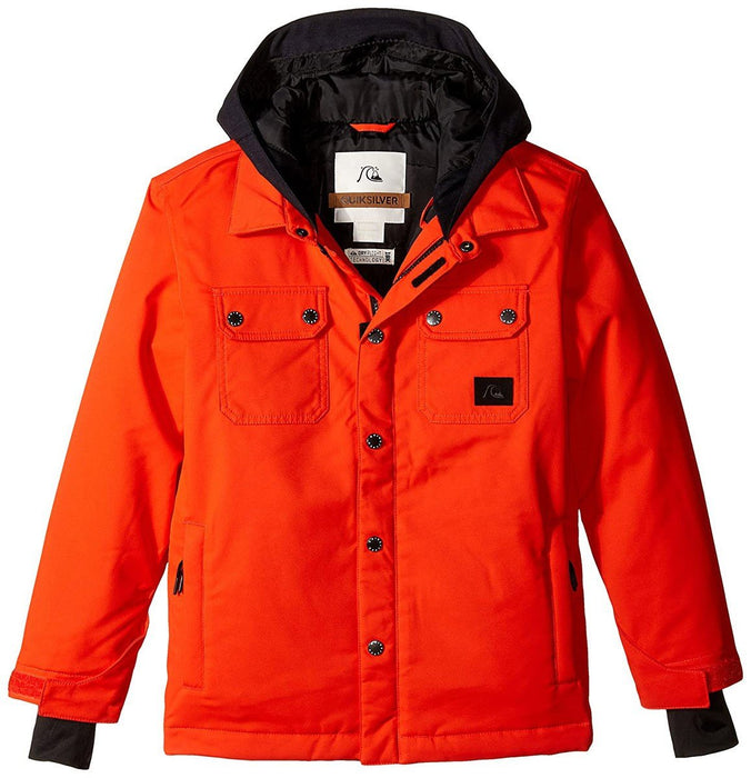 Quiksilver Amplify Snowboard Jacket Boys/Kids YouthMedium 12Y, Poinciana Orange