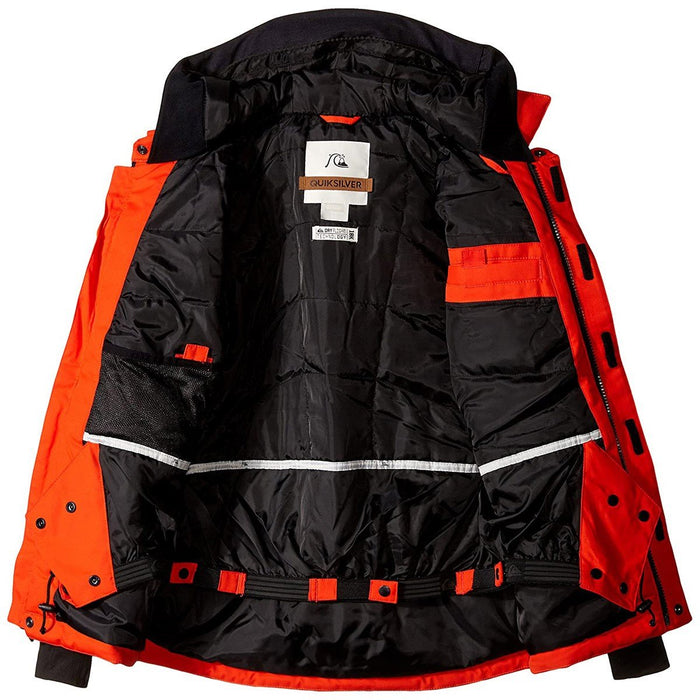 Quiksilver Amplify Snowboard Jacket Boys/Kids YouthMedium 12Y, Poinciana Orange