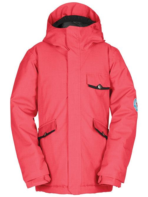 Bonfire Aster Insulated Snow Jacket, Unisex Youth Medium (10-12) Tango /Pink New