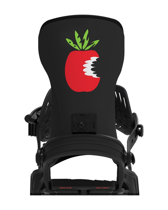 Bent Metal Axtion Snowboard Bindings Medium (Men's 8-11) Black Red Forest Bailey