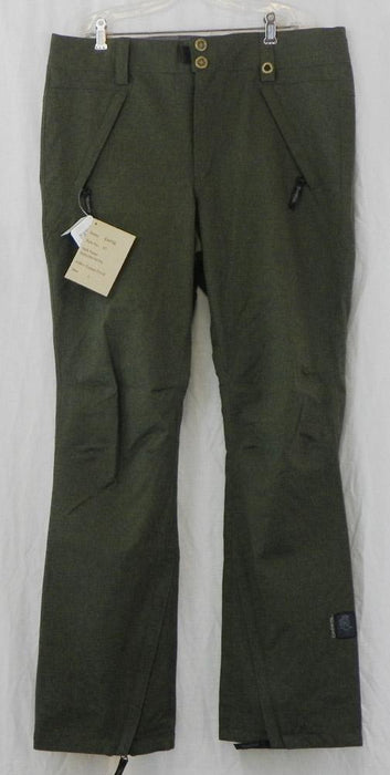Ride Cappel Bankrobber Slim Fit Snowboard Shell Pants, Mens Large, Canteen Green