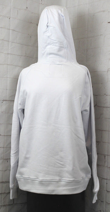 Rome Basic Hoodie Pullover Hooded Sweatshirt, Men's Small, White Logo New