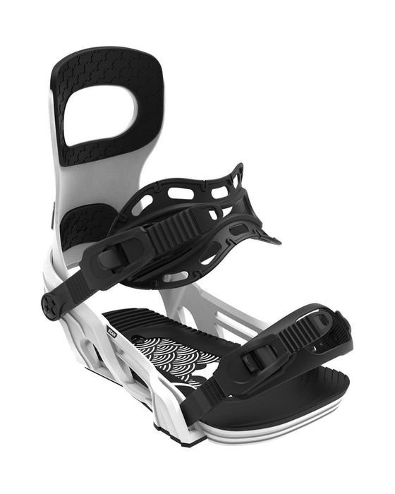 Bent Metal Beam Snowboard Bindings Small - Medium (Women's 5-8), White New