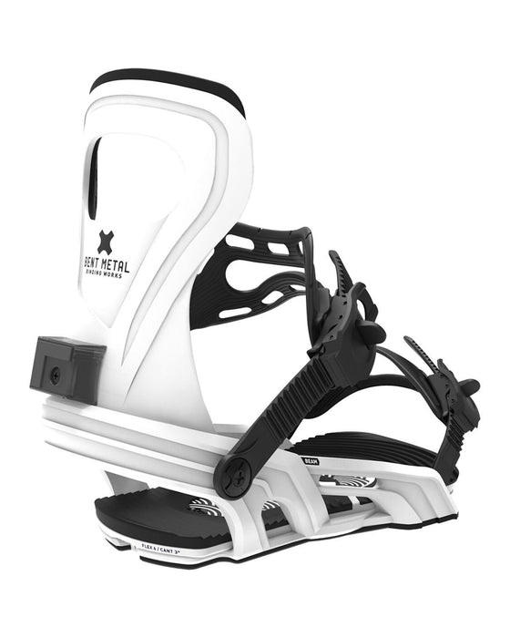 Bent Metal Beam Snowboard Bindings Small - Medium (Women's 5-8), White New