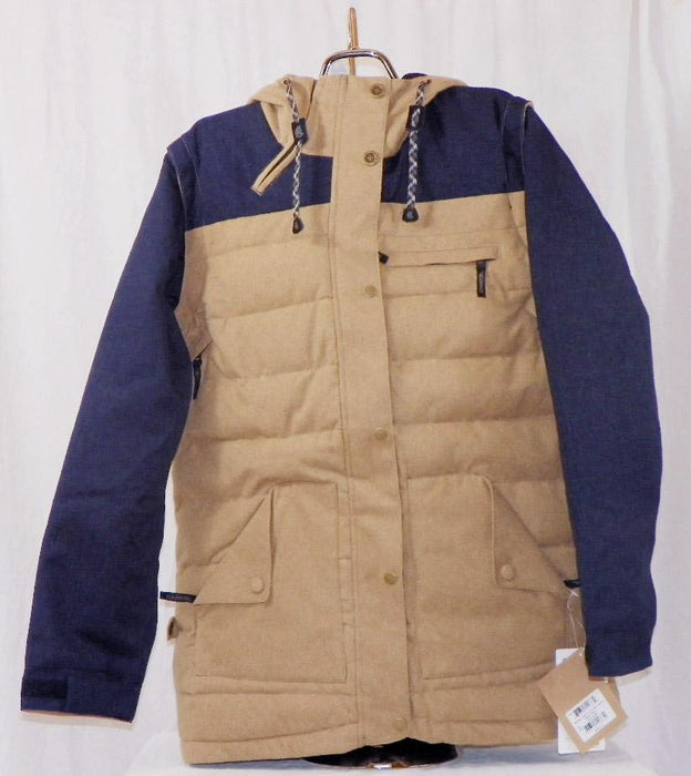 Ride Cappel Road to Ruin Insulated Snowboard Jacket, Mens Large, Camel Brown