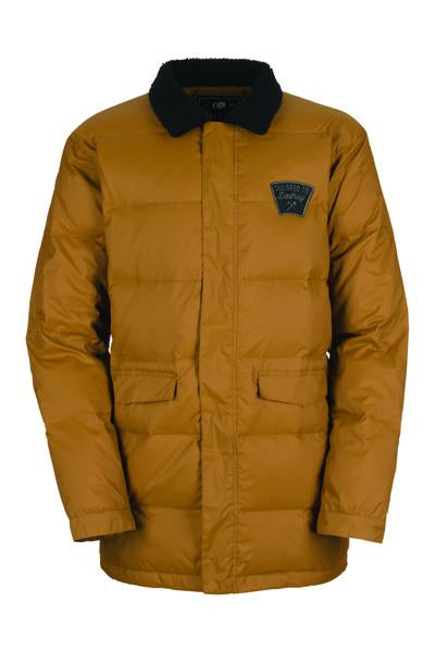 Bonfire Belmont Down Jacket, Men's Large, Dirftwood / Brown New