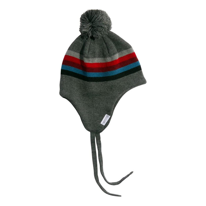 Coal Bert Pom Beanie Chacoal Stripes New
