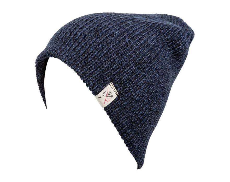 L1 Premium Outerwear Biggs Acrylic Rib Knit Beanie Navy Blue New