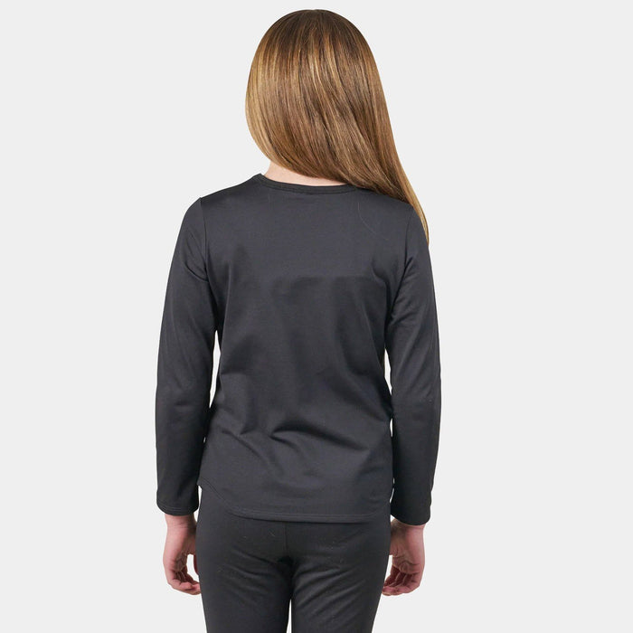 BlackStrap Big Kid's Evolver Base Layer Crewneck Shirt XL Solid Black New