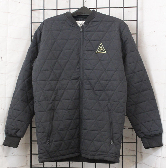 Rome Snowboards Degenerati Quilted Bomber Jacket, Men's XL, Black New