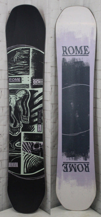 Rome Boneless Men's Snowboard 153 cm, All Mountain, True Twin, 2027 Demo
