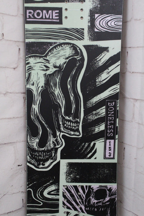 Rome Boneless Men's Snowboard 153 cm, All Mountain, True Twin, 2027 Demo