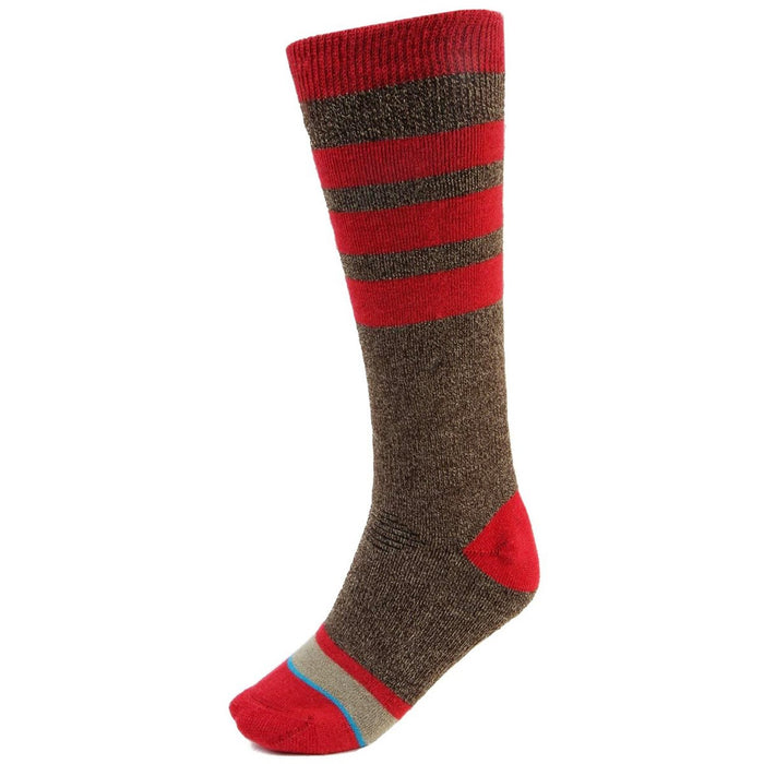 Stance Boot Monkey Kids Merino Wool Snowboard Socks (US 2 - 5.5) Brown