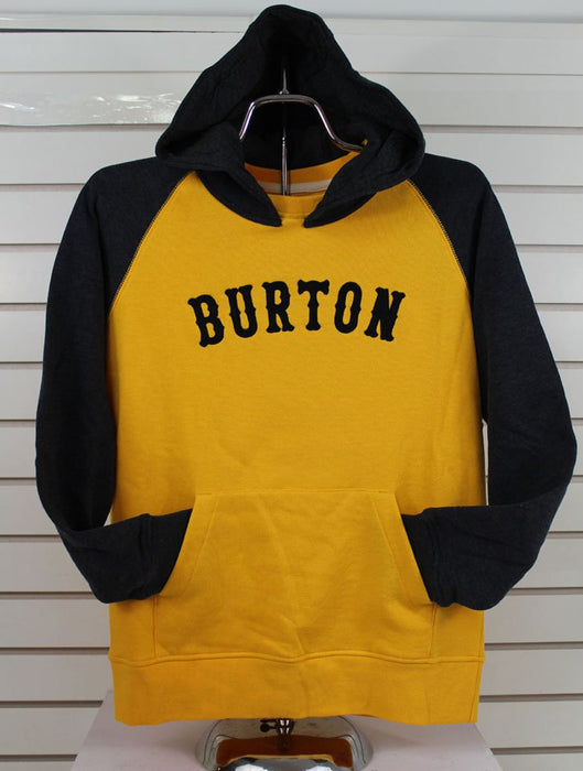 Burton Mid On Deck Pullover Hoodie Boys Youth Medium Heather Darkside New