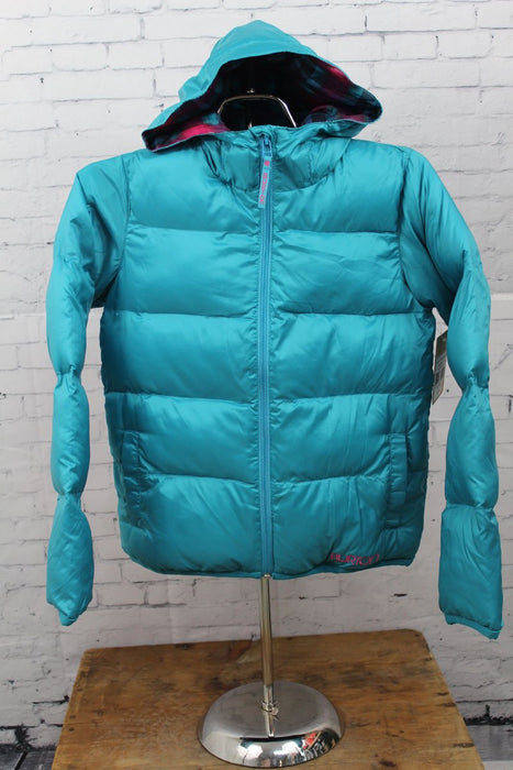 Burton Clone Insulator Hooded Jacket Girls Youth Medium Bohemian Teal New