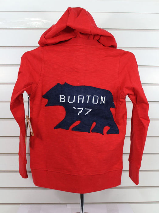 Burton Bearing Full Zip Hoodie Girl's Youth Medium Cardinal Red New