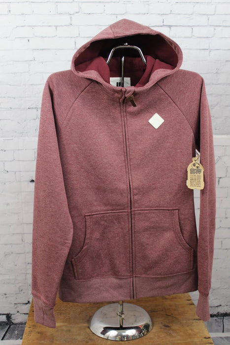 Burton Distill Hooded Repellent Jacket Womens Medium Sangria Light Burgundy New