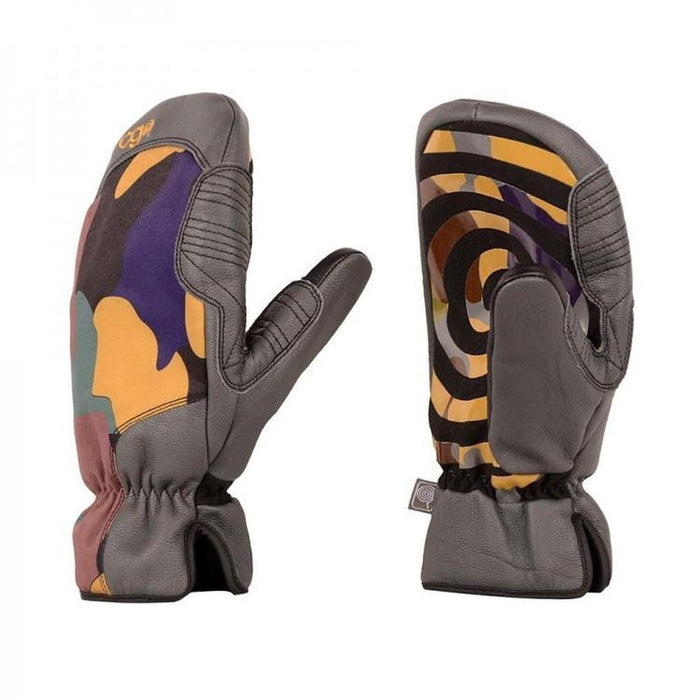 CandyGrind Park Mitten Snowboard Mitts, Extra Small/XS, Grey / Multicolor New