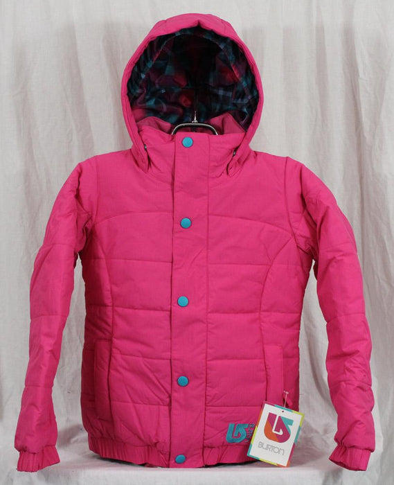 Burton Cascade Puffy Snowboard Jacket, Girl's Youth Medium (10-12), Hot Pink New